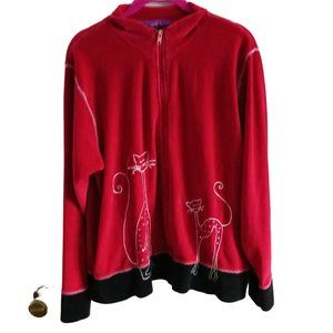 In The Dream Garden red jacket, size 0X